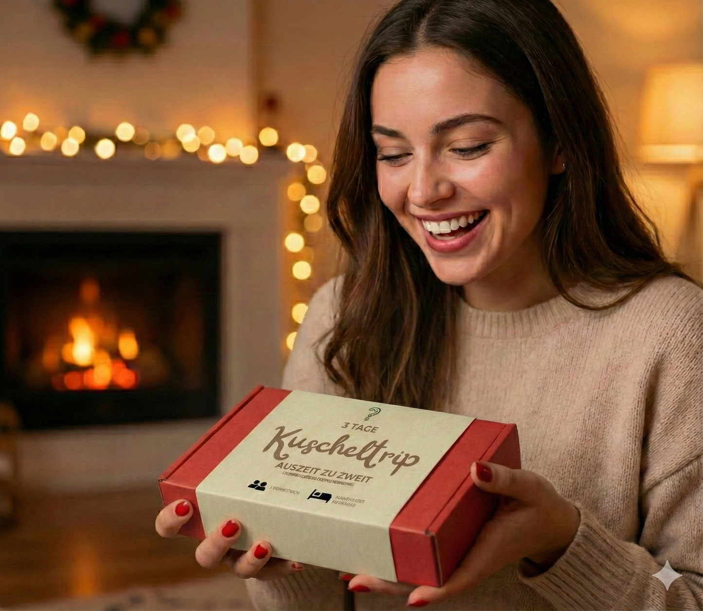Kuscheltrip Geschenkbox | 3 Tage Überraschungs-Kurzurlaub für 2 Personen